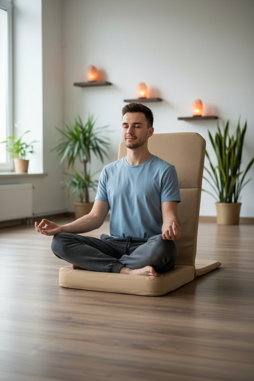 OMSutra Folding Meditation Chair – Portable Comfort for Meditation, Yoga, and More