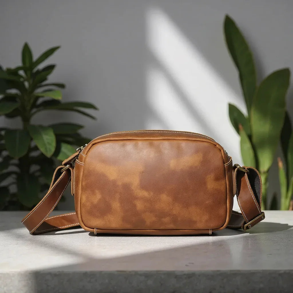 Soren Vintage Leather Crossbody Bag Sling | Versatile and Durable Leather Bag