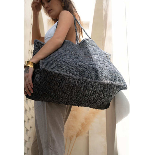 Beach Tote "Clipa" Raffia Beach Tote Bag. LOTS of Room for your stuff!