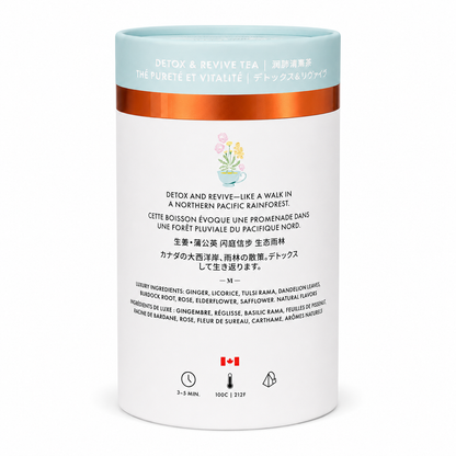 Detox and Revive Luxury Herbal tea | Canadian | 24ct