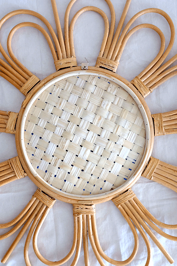 Splash of Sunshine - Bong Sunburst Natural Rattan Mirror