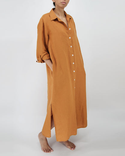Tala French Linen Maxi Dress