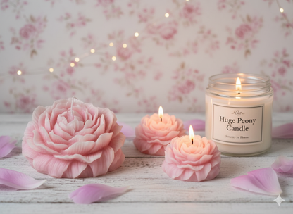 Peony Candle - Like one right out of gramma's garden