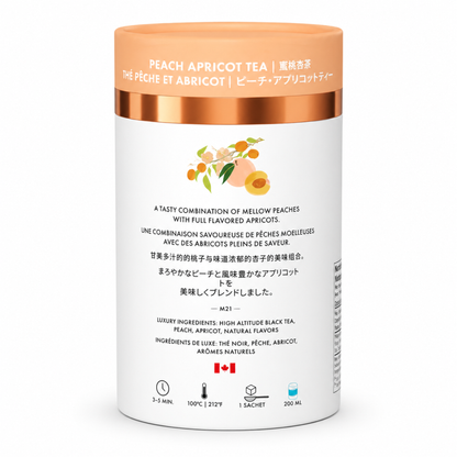 Peach Apricot Luxury Black Tea | Canadian | 24ct