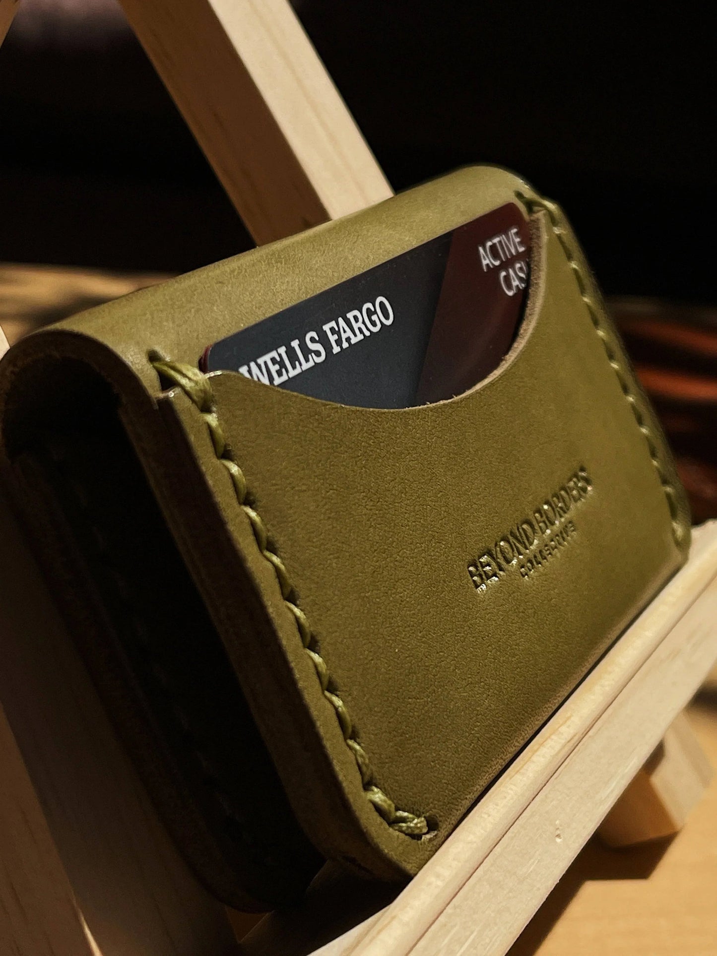 Leather Bifold Wallet - No '80s pocket chain though...sorry about that