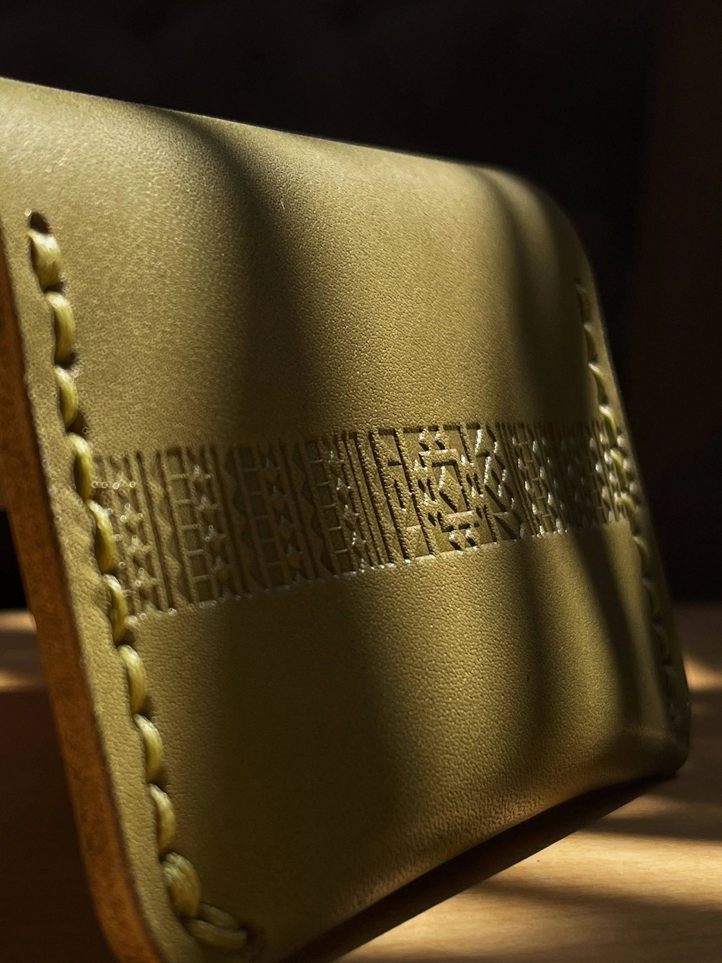 Leather Bifold Wallet - No '80s pocket chain though...sorry about that
