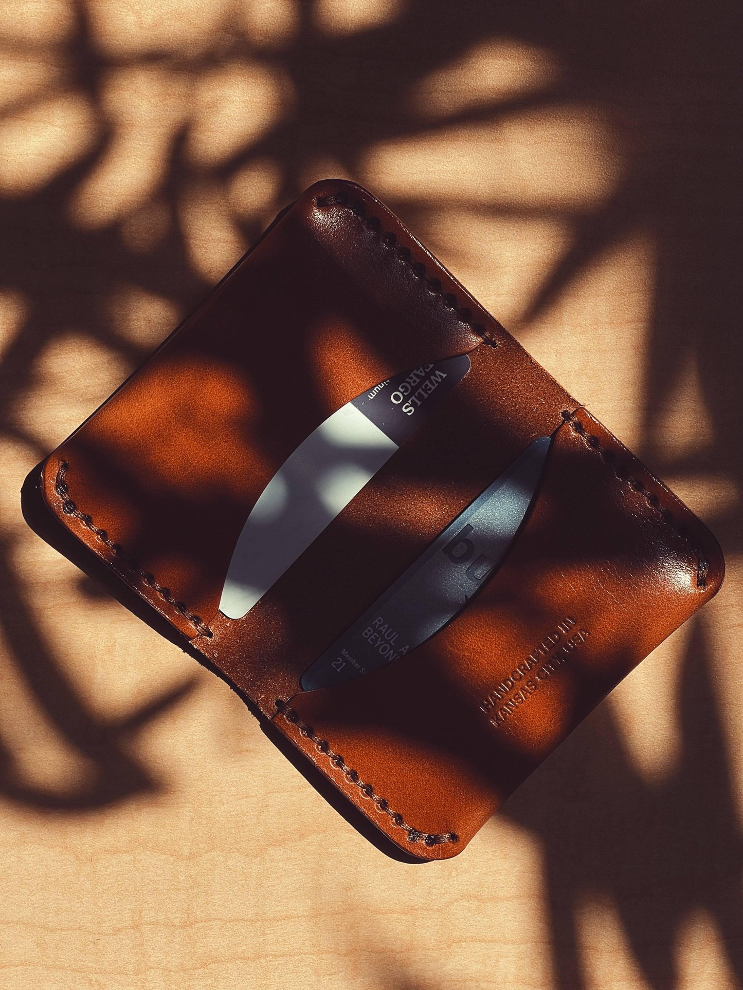 Leather Bifold Wallet - No '80s pocket chain though...sorry about that