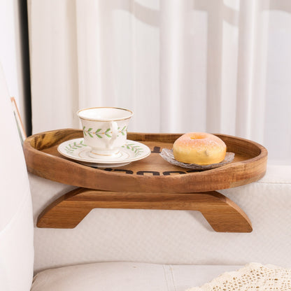 Couch Potato Tray- Acacia Wood