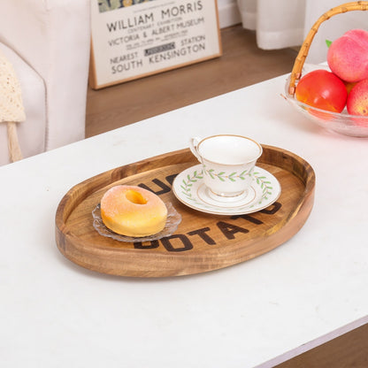 Couch Potato Tray- Acacia Wood