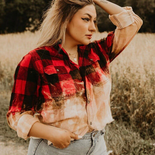 Cropped Flannel With A Bit Of An Attitude