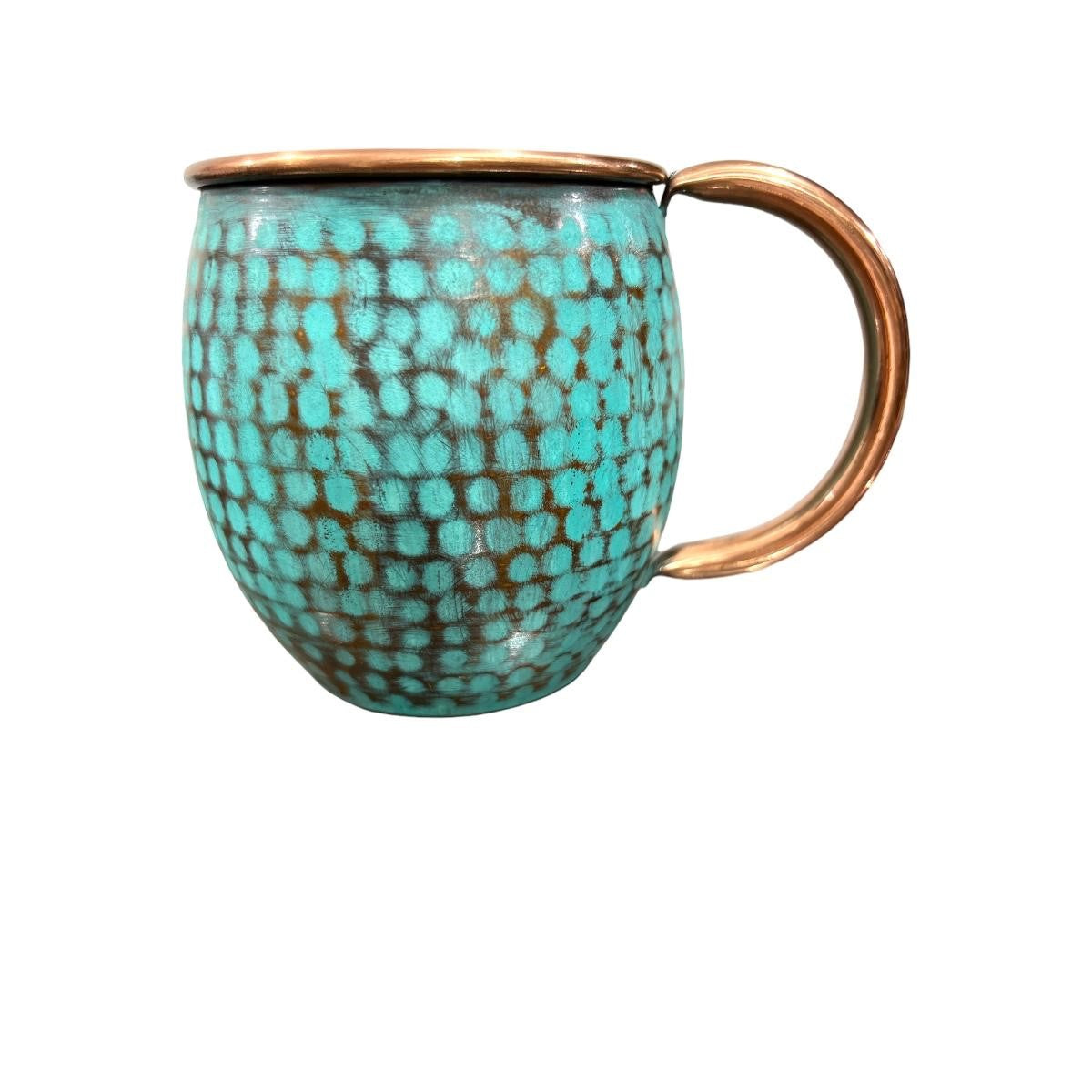 Day of the Dead Hammered and Turquoise Patina