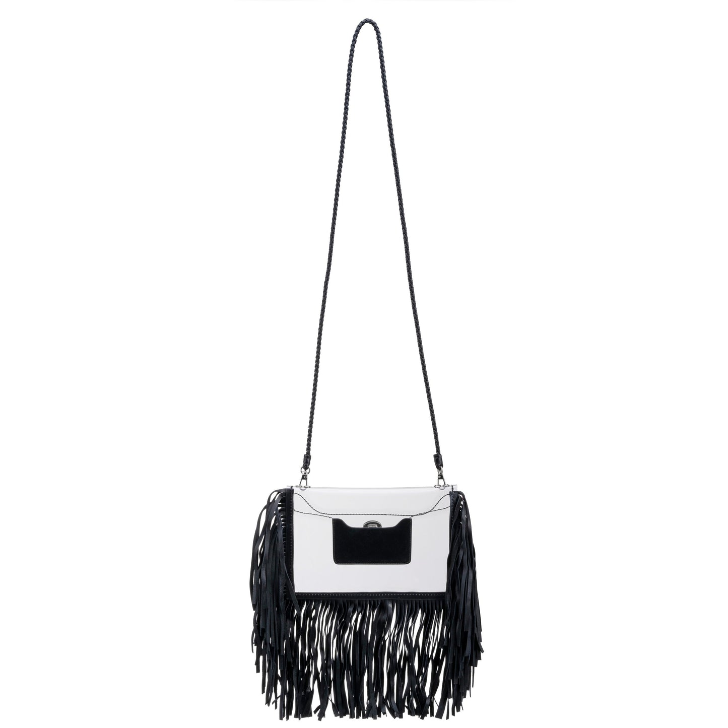 Clear Three Fringe Crossbody